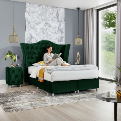 Sypialnia Łóżko Szafki nocne Kompletny zestaw mebli designerskich Luksusowe meble