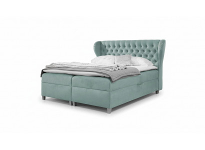 Sypialnia Nowoczesne Łóżko Chesterfield Umeblowanie Łóżko tapicerowane Drewno Design Meble