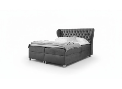 Luksusowe designerskie łóżko skrzyniowe Sypialnia Łóżko tapicerowane Modern Meble Chesterfield