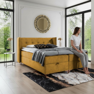 Łóżko 160x200cm luksusowe designerskie Meble Sypialnia Łóżko skrzyniowe podwójne nowe