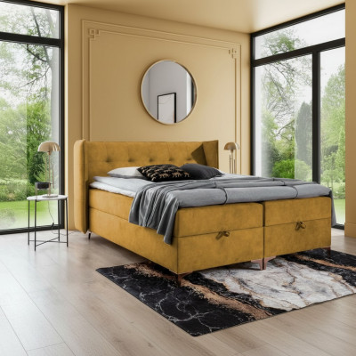 Łóżko 160x200cm luksusowe designerskie Meble Sypialnia Łóżko skrzyniowe podwójne nowe