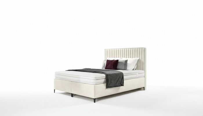 Designerskie łóżko Podwójne łóżko Luksusowe Sypialnia Łóżko tapicerowane 160x200cm Styl nowoczesny