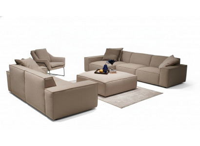 Zestaw mebli do salonu 4 sztuki luksusowe meble Zestaw sofowy design Narożnikowa kanapa