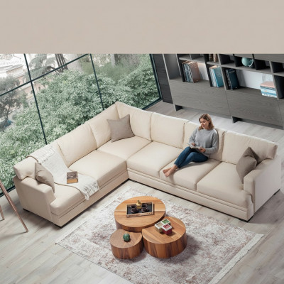 Narożnikowa kanapa projekt salonu Meble luksusowa sofa w kształcie litery L, nowoczesne meble