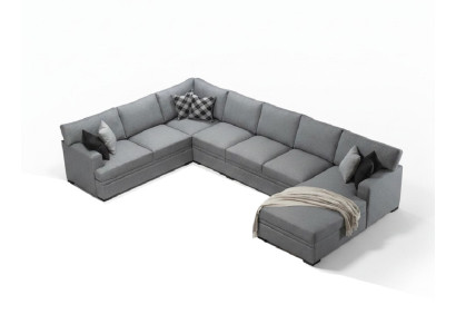Nowoczesny Design Meble Sofa Kształt U Szara Narożnikowa kanapa Meble do Salonu Nowość