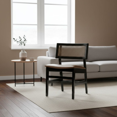 jadalnia Krzesło Czarny Krzesło Drewniane Nowe Meble Podkładka Siedziba Design Modern
