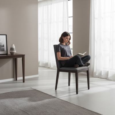Szare Krzesło jadalnia Meble Designerskie Meble w stylu Modern Luxury Krzesła