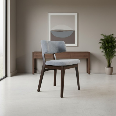 Nowoczesne drewniane krzesło szare Krzesło jadalnia Design New Designer Furniture