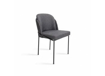 Luksusowe Szare Krzesło jadalnia Podkładka Materiał Meble New Designer Krzesła