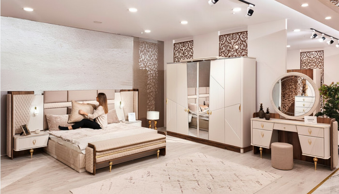 Luksusowa Toaletka z Lustro Nowoczesne Meble Sypialnia Design Meble