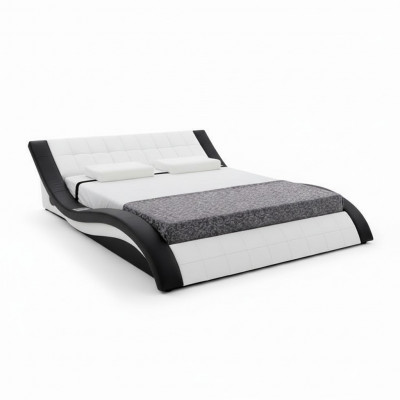 Design Łóżko Duże łóżko Skóra Hotel Podkładka 180x200 Wielofunkcyjna Półka