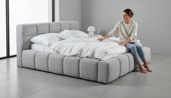 Sypialnia Łóżko Luxury Meble Style Modern Design Podwójne łóżko