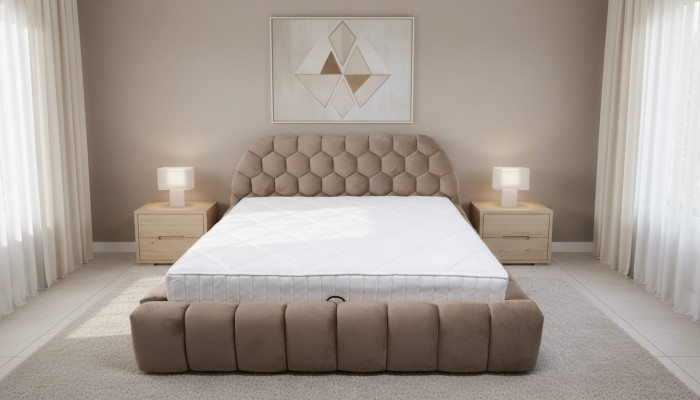 Designerskie łóżko Sypialnia łóżka włókienniczego Hotel Luxury Podkładka Luxury