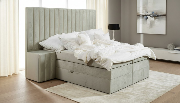 Luksusowa Sypialnia Stolik nocny Łóżko 3-częściowy komplet designerskich mebli