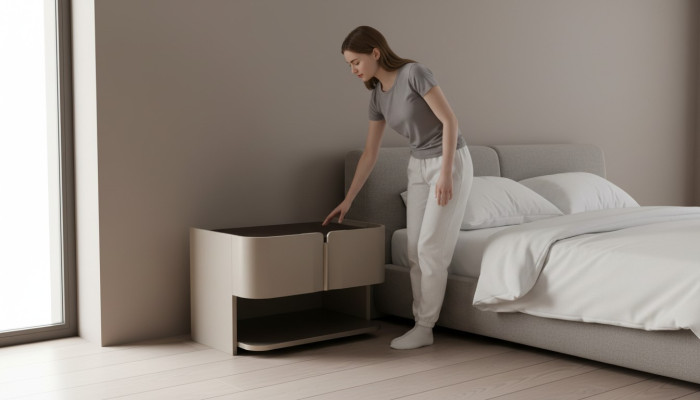 Gray Design Stolik nocny konsola Stoliki boczne Sypialnia Drewno Luxury