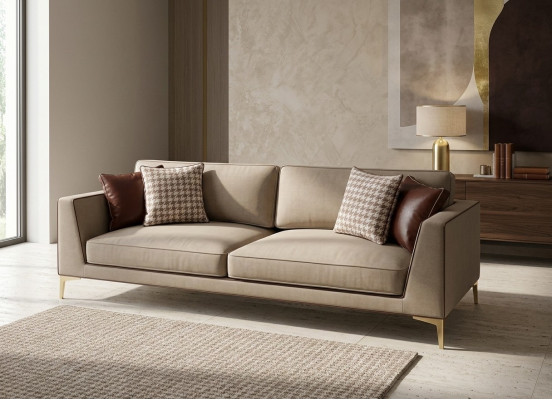 Design Sofa Kanapa Podkładka 3 miejsce do siedzenia Sofy Kanapy Siedziba Ustawić Materiał 240cm