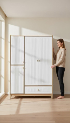 Stylowa Szafa Białe Drewno Szafa Design żłobek Meble