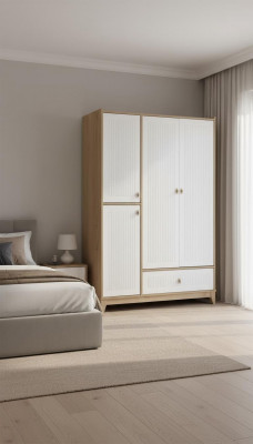 Stylowa Szafa Białe Drewno Szafa Design żłobek Meble