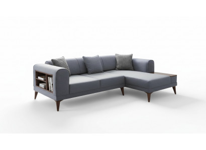 Szara sofa do salonu w kształcie litery L Podkładka Narożnikowa kanapa designerska kanapa do salonu