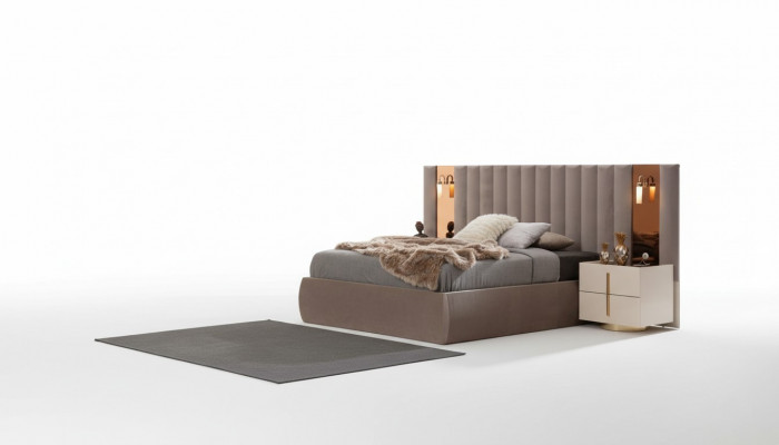 Stylowy komplet Sypialnia Designerska Toaletka Drewno 2x Szafki nocne