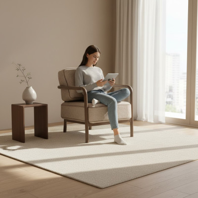 Nowoczesne beżowe designerskie podłokietniki do salonu Fotel Fotel Fotel