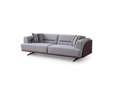 Szare Nowoczesne 3-miejsce do siedzenia Podkładka Living Room Couches Luksusowe Sofy Noble