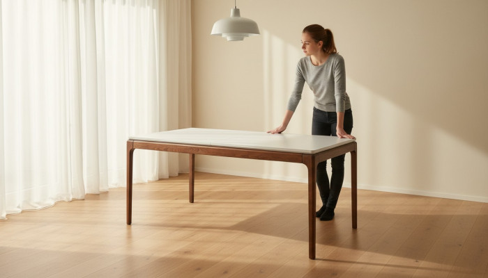 Ekskluzywny Designerski Stół obiadowy Nowoczesne meble w jadalni White Design