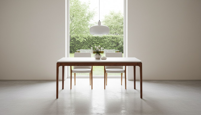 Ekskluzywny Designerski Stół obiadowy Nowoczesne meble w jadalni White Design