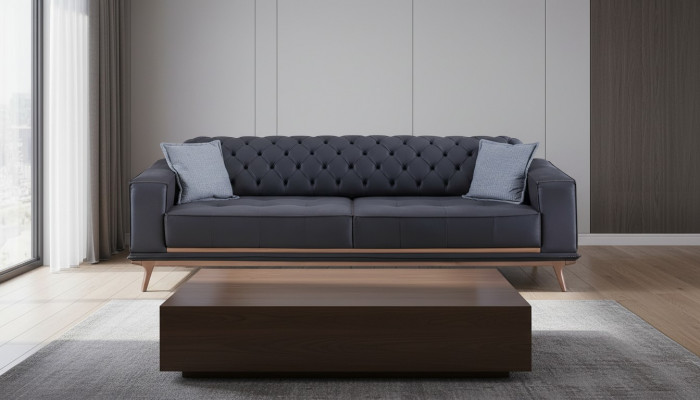 Sofa 4 miejsce do siedzenia Design Sofy Podkładka Włókienniczy Relaks Siedziba Meble Modern