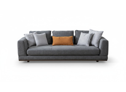 Sofa 3 miejsce do siedzenia Nowoczesne Meble Biały Salon Luksusowy 243cm Trzyosobowy