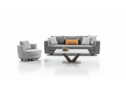 Luksusowy Zestaw sofowy Kanapa Podkładka Zestaw Sofa Kanapy 3-częściowy. stolik kawowy
