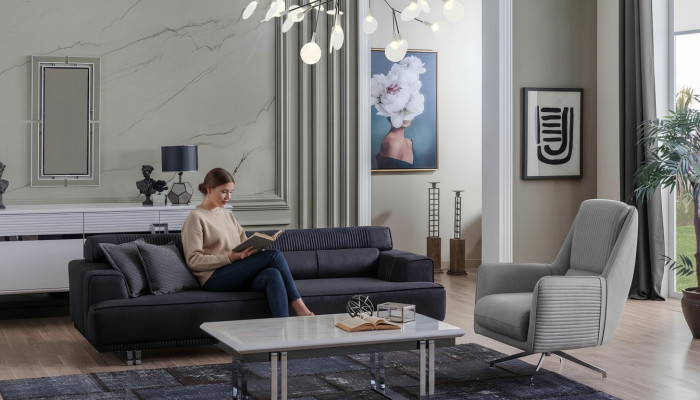 Zestaw sofowy 3 miejsce do siedzenia I Fotel Designer Meble Living Room Couch Meble