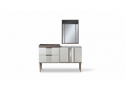 Design Toaletka z Lustro Luxury Sypialnia Meble 2-częściowe. styl