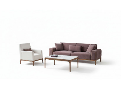 Zestaw do salonu 3+1 miejsce do siedzenia stolik kawowy Zestaw sofowy Fotel Modern Design