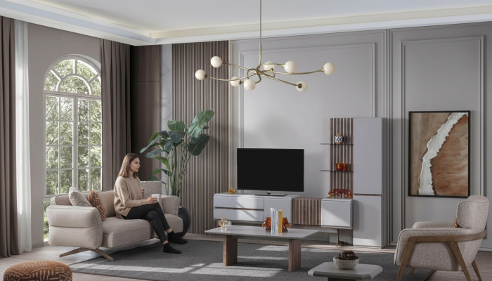 Zestaw do Salonu Kompletne wyposażenie Pokój Meble Sofa Zestaw kanap 5szt.