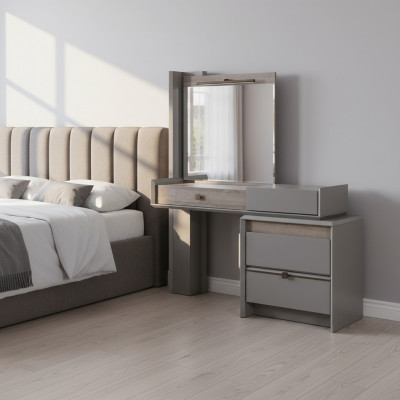 Nowoczesna luksusowa Toaletka w Sypialni na konsoli Tabela New Grey