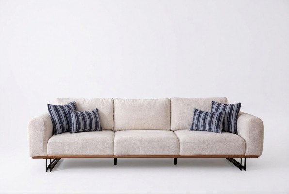 Designerska 4 miejsce do siedzenia Sofa Nowoczesne Meble Biały Kolor w stylowym salonie