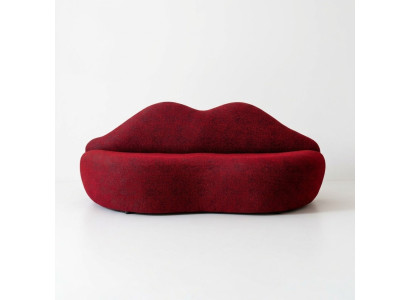 Designerskie 3 miejsce do siedzenia, sofa Czerwony Kolor w kształcie stylowych poduszek na siedziska z ustami