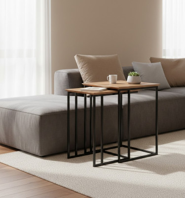 Pokój dzienny 2x Stolik Tabela Design Meble Luksusowe Meble Nowoczesne