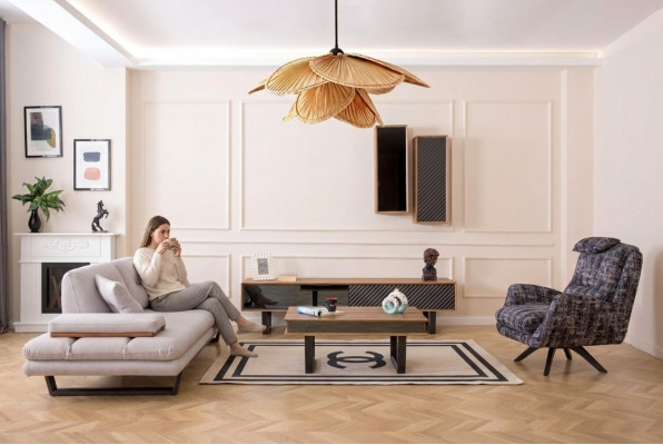 Design Zestaw sofowy stolik kawowy Sofa 6-częściowy zestaw do salonu luksusowe Meble
