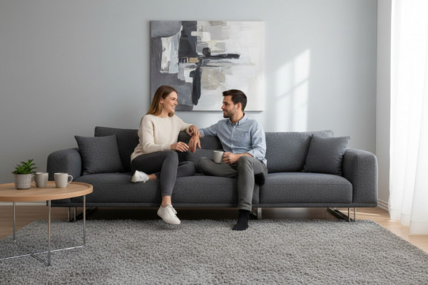 Sofa 4 miejsce do siedzenia Relaks Kanapa Kanapy Funkcja łóżka czteroosobowe Sofy Włókiennicze