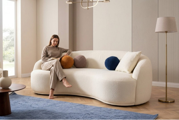Design Couch Kanapy Półokrągłe Sofa Luksusowa Podkładka Meble 4 miejsce do siedzenia xxl duże
