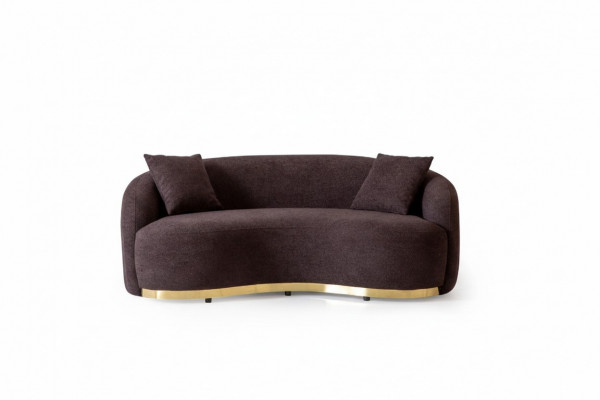 Meble do salonu luksusowa sofa 3 - miejsce do siedzenia design brązowa miękka sofa Podkładka Włókienniczy 230cm