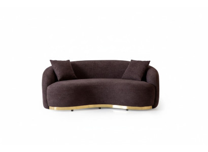 Meble do salonu luksusowa sofa 3 - miejsce do siedzenia design brązowa miękka sofa Podkładka Włókienniczy 230cm