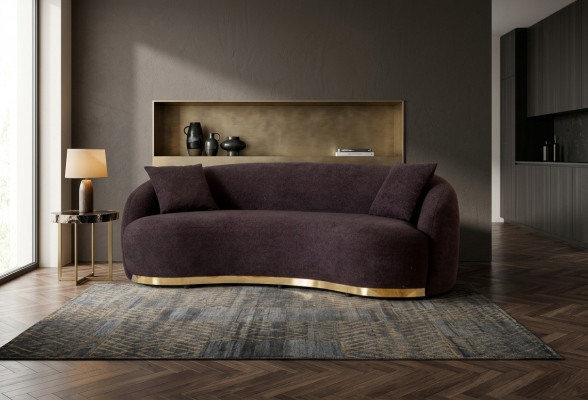 Designerska Sofa 4 - miejsce do siedzenia Brown Kolor Nowość w Salonie Modern