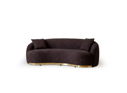 Designerska Sofa 4 - miejsce do siedzenia Brown Kolor Nowość w Salonie Modern