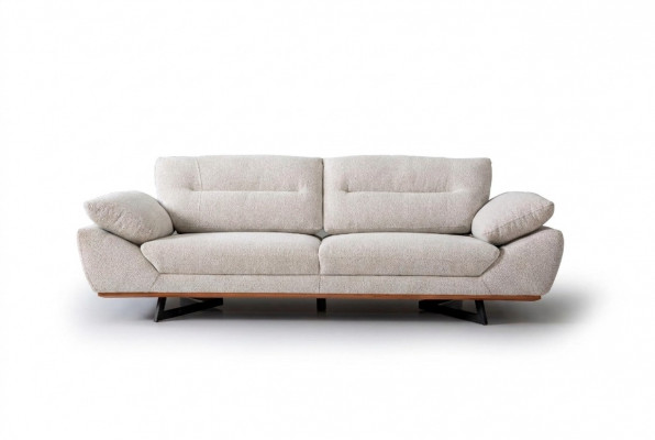 Sofa Comfort Designer 3 miejsce do siedzenia Podkładka Sofy Design Biały w salonie