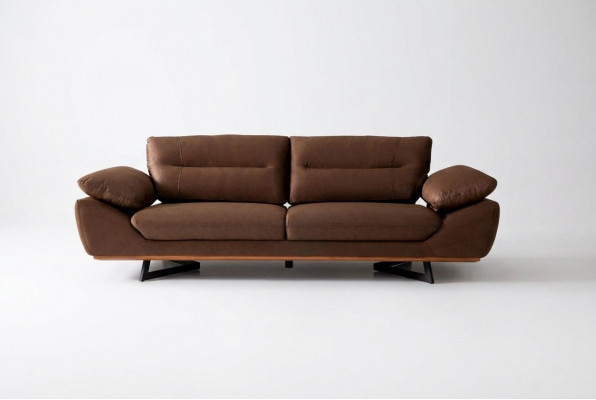Nowoczesna Designerska Sofa 3 miejsce do siedzenia 240cm xxl Couch Podkładka Sofas Design Brown