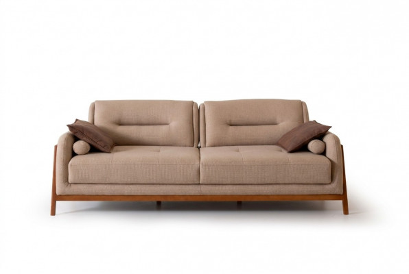 Designerska Sofa 3 miejsce do siedzenia Luksusowa Podkładka Brown Couch Meble do Salonu