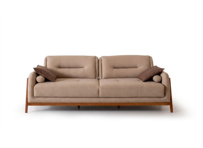 Designerska Sofa 3 miejsce do siedzenia Luksusowa Podkładka Brown Couch Meble do Salonu